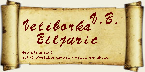 Veliborka Biljurić vizit kartica